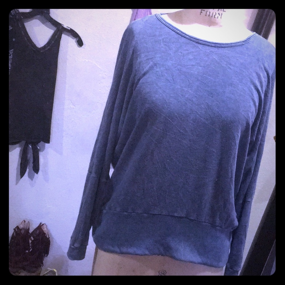 Teal Washed down OpenBack Pullover Sweater!!😎💣